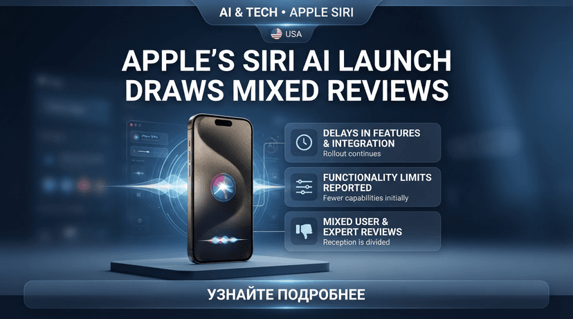 AInews: Apple’s Siri AI Launch Draws Mixed Reviews Over Delays and Limits