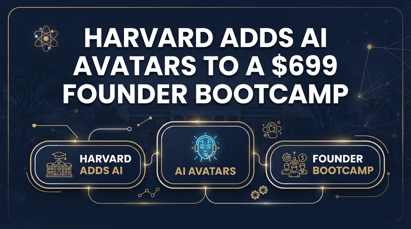 Harvard Adds AI Avatars to a $699 Founder Bootcamp