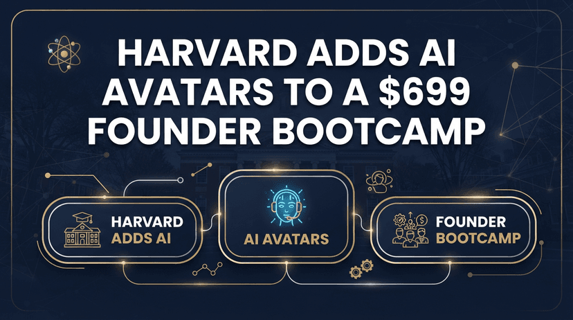 Harvard Adds AI Avatars to a $699 Founder Bootcamp