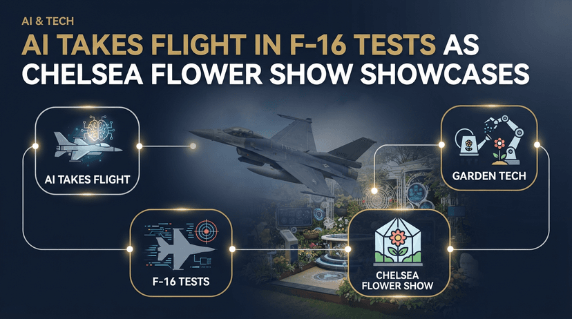 AI Takes Flight in F-16 Tests as Chelsea Flower Show Showcases Garden Tech