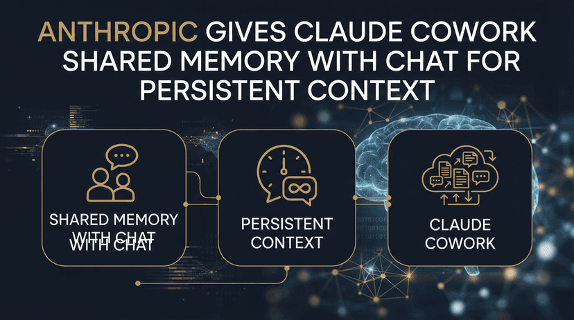 Anthropic Gives Claude Cowork Shared Memory with Chat for Persistent Context