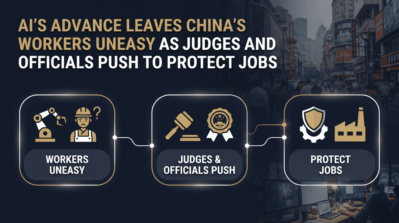 AI’s Advance Leaves China’s Workers Uneasy as Judges and Officials Push to Protect Jobs