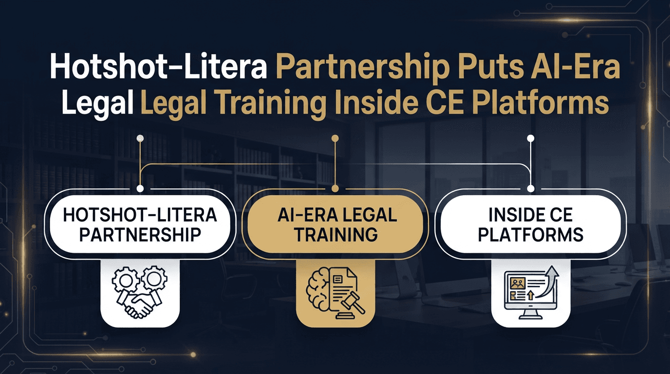 Партнерство Hotshot и Litera обеспечит обучение юристов работе с ИИ прямо на платформах непрерывного образования