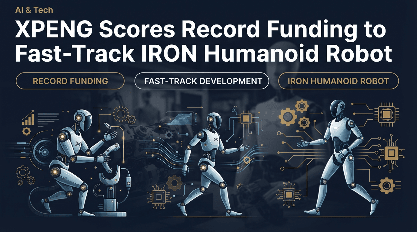 XPENG Scores Record Funding to Fast-Track IRON Humanoid Robot