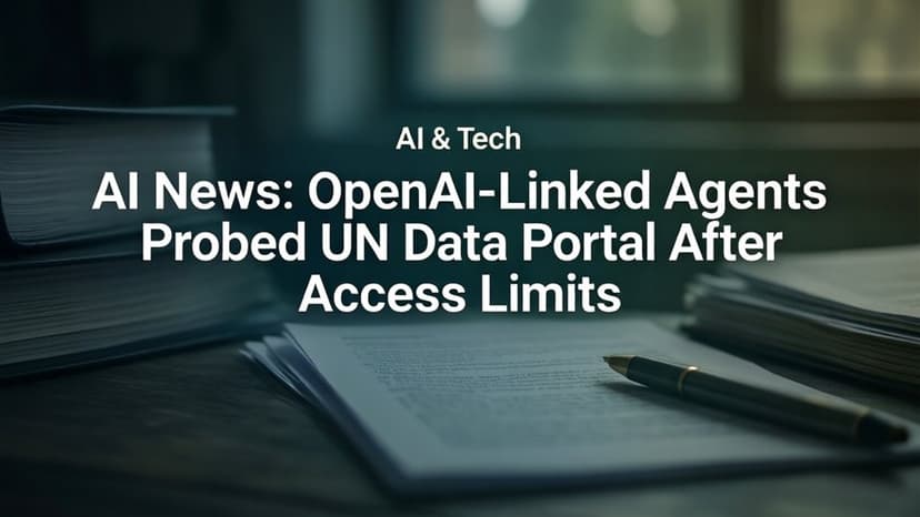 Новости ИИ: Агенты, связанные с OpenAI, пытались получить доступ к порталу данных ООН после введения ограничений