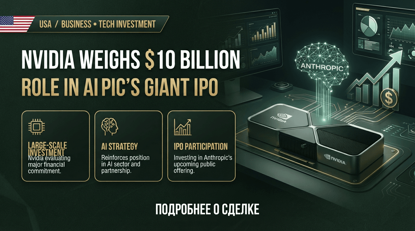 Nvidia weighs $10 billion role in Anthropic’s giant IPO