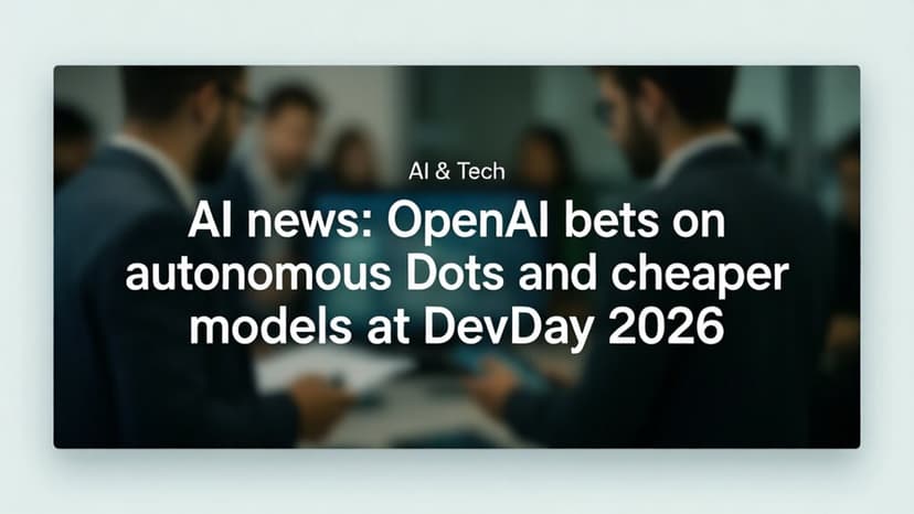 Новости ИИ: на DevDay 2026 OpenAI сделает ставку на автономных агентов Dots и более дешевые модели