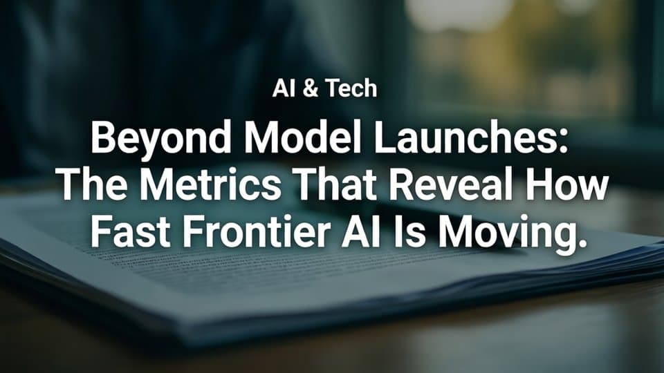 Beyond Model Launches: The Metrics That Reveal How Fast Frontier AI Is Moving