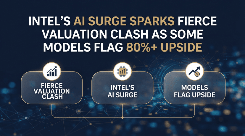 Intel’s AI Surge Sparks Fierce Valuation Clash as Some Models Flag 80%+ Upside