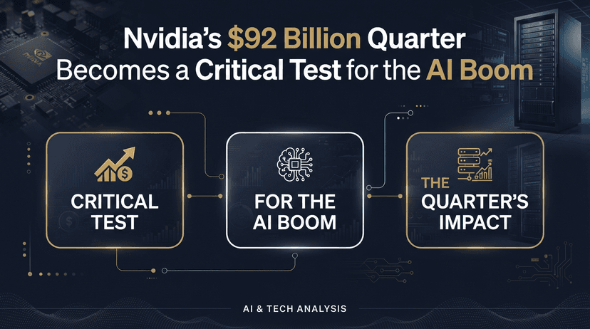 Nvidia’s $92 Billion Quarter Becomes a Critical Test for the AI Boom