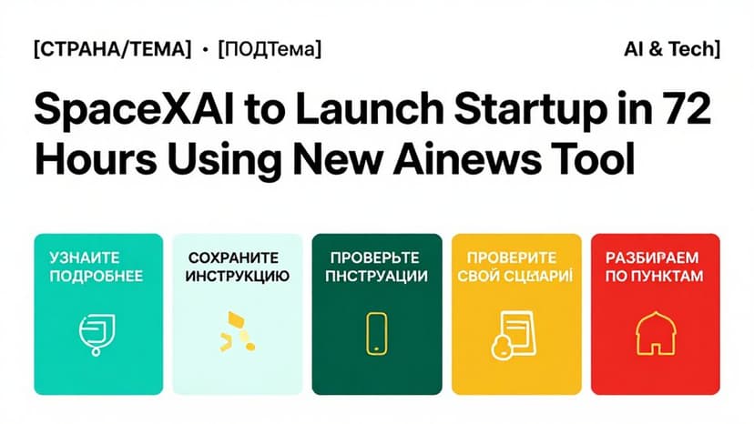 SpaceXAI запустит стартап через 72 часа с помощью нового ИИ-инструмента